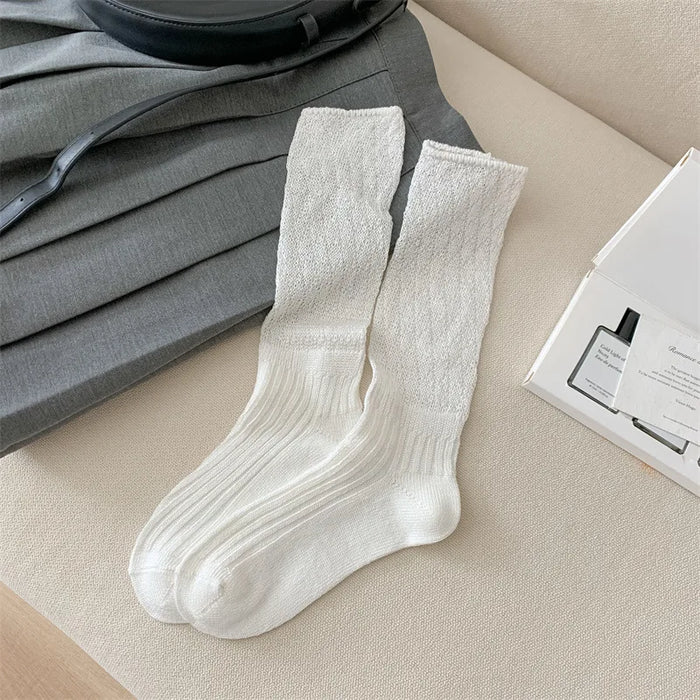 Ballet Wind Solid Color Stockings Socks
