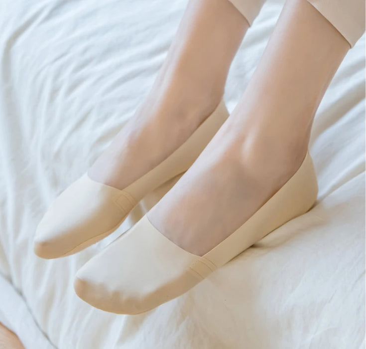 Summer Nylon Ice Silk Boat Socks Low Cut Ankle Silicone Non-slip Invisible