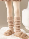 4-pairs-ladies-solid-color-vertical-stripes-warm-over-knee-socks-jk-fashion-autumn-winter-collection-simple-design