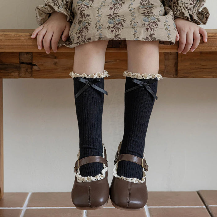 Soft Cotton Lace Stuff Princess Ruffle kids Socks