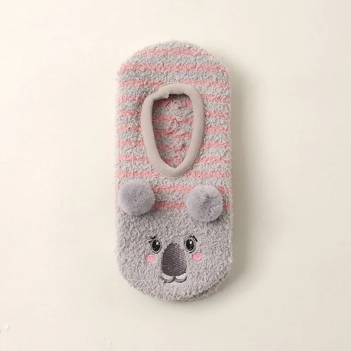 Cute winter grip indoor socks