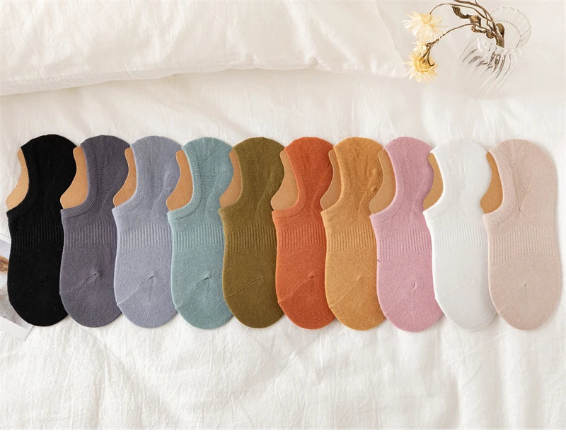 5 Pairs/  Invisible Low Cut Socks
