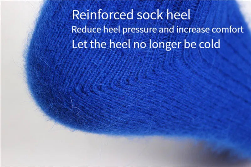 Thickened With Wool Warm Rabbit Hair Socks  Cashmere Stockings