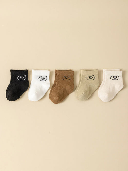 5Pairs Baby Socks Infant Cartoon  Socks For Daily
