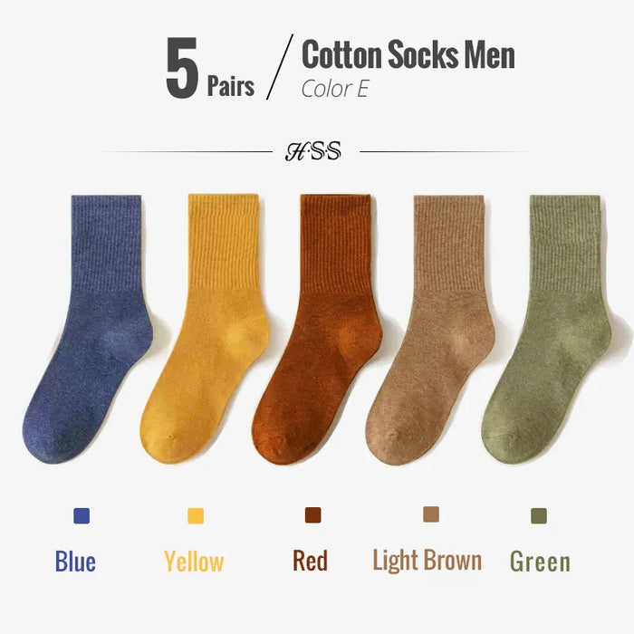 5-10-pairs-95-combed-cotton-socks-men-business-dress-long-socks-soft-breathable-spring-summer-colorful-sock-for-man-5pairs-lot