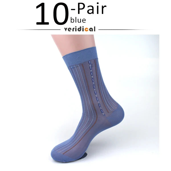 10 Pairs Large  Mens Nylon Thin Socks