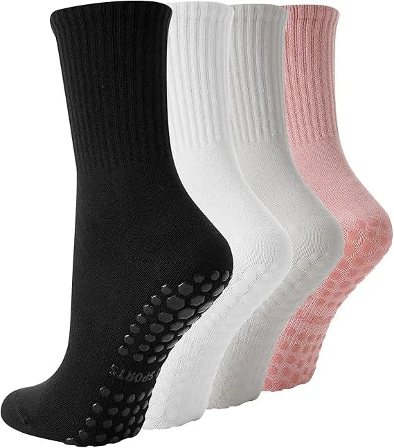 4-6 pairs of women's anti slip grip yoga Pilates ballet socks