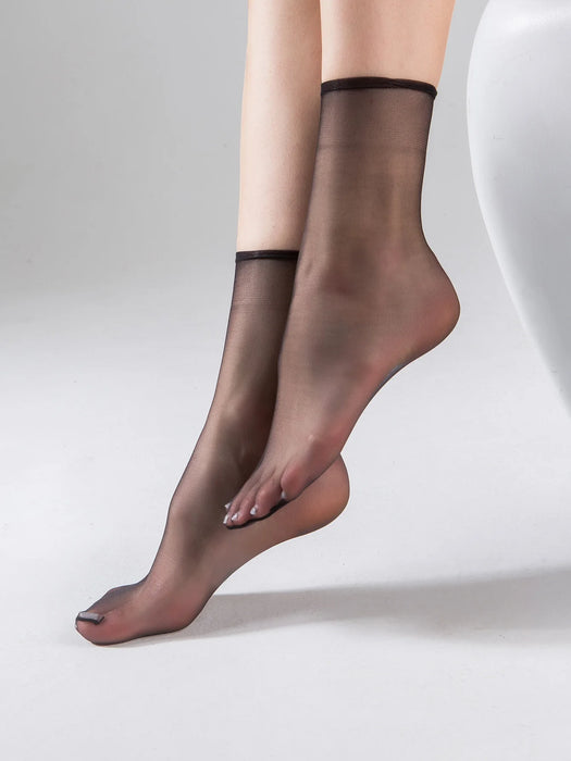 10/30/50 Pairs Solid Ultra-thin, Soft & Breathable Sheer Invisible Socks