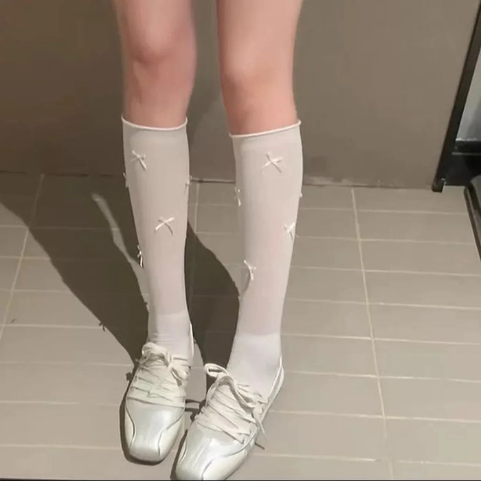 1/2 pairs  Japanese Style Bandage Bowknot Sock