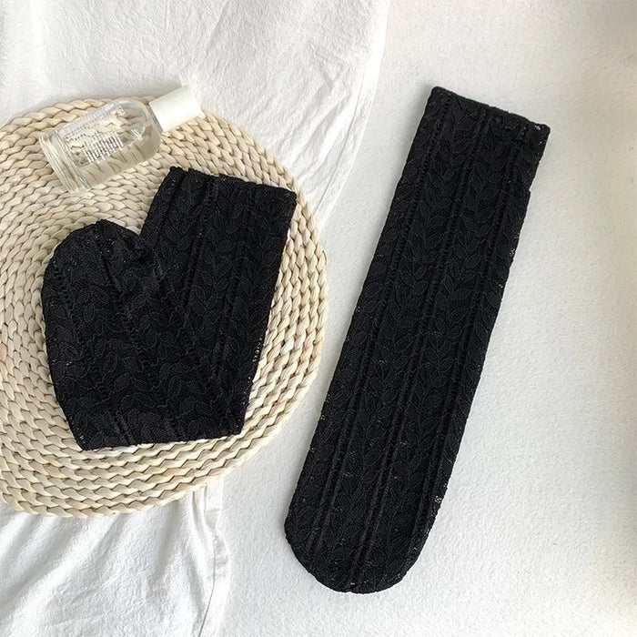 Summer Thin Hollow Breathable Loose Long Socks