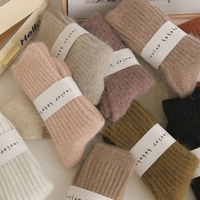 Winter Socks Women Cashmere Wool Thicken Warm Women Socks
