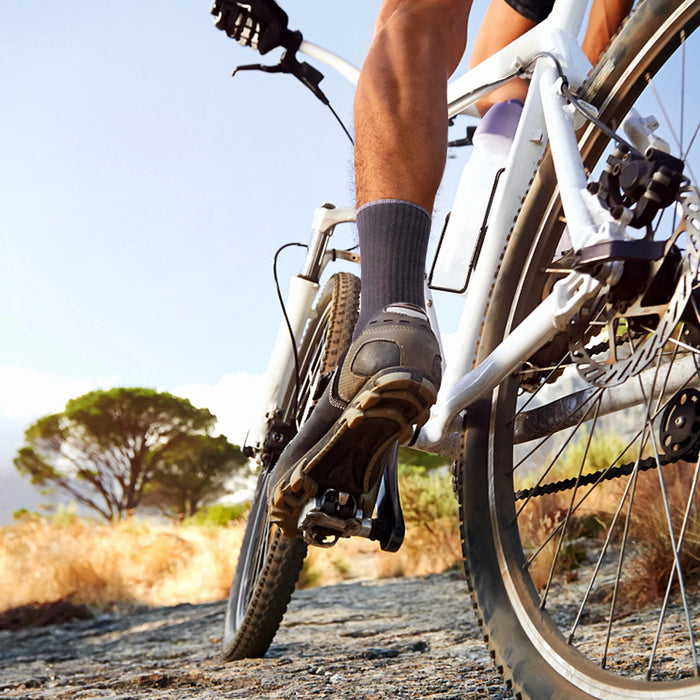 5P/ Cycling Sports Socks Cotton Cushioned Work Boot Crew Socks