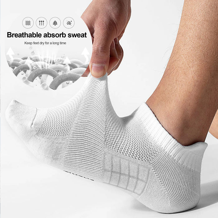 6 Pairs/Lot Men Running Socks Mesh Breathable Thin Sports Socks