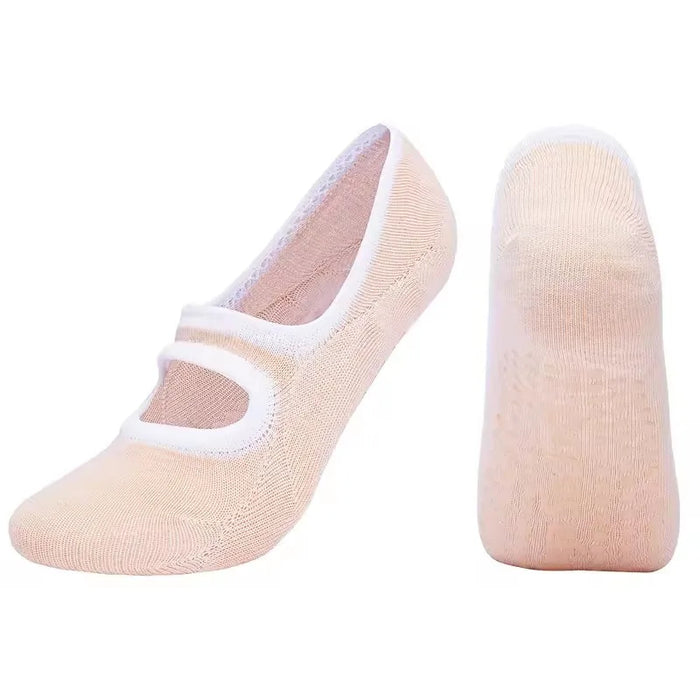 Multi Colored Plus Size Women's Yoga Socks
