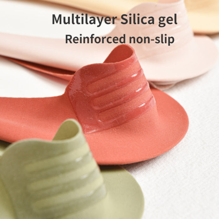Summer Nylon Ice Silk Boat Socks Low Cut Ankle Silicone Non-slip Invisible