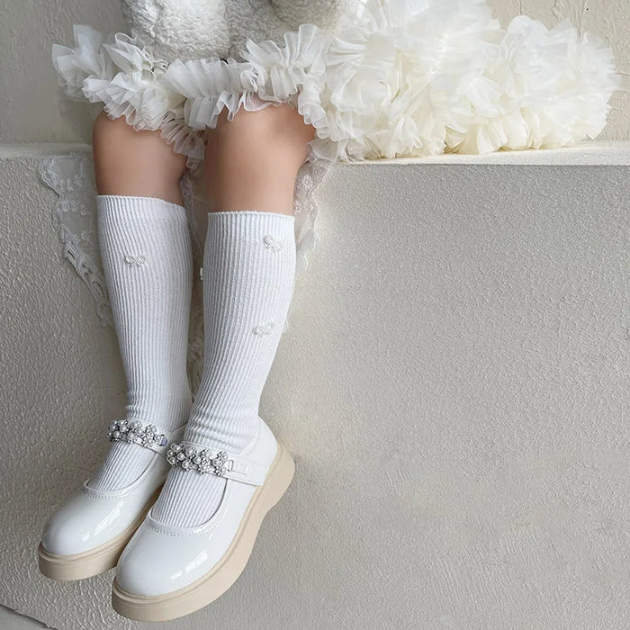 Bow Design Kids Simplicity Fashion  Socks