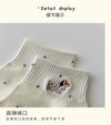 womens-socks-cartoon-dog-embroidery-short-socks-spring-summer-thin-cute-cotton-socks-boneless-sweat-absorbing-wave-point-socks
