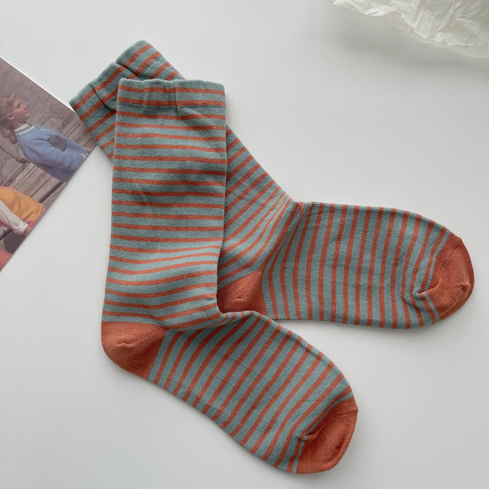 Retro Striped Socks