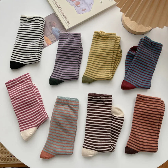 Retro Striped Socks