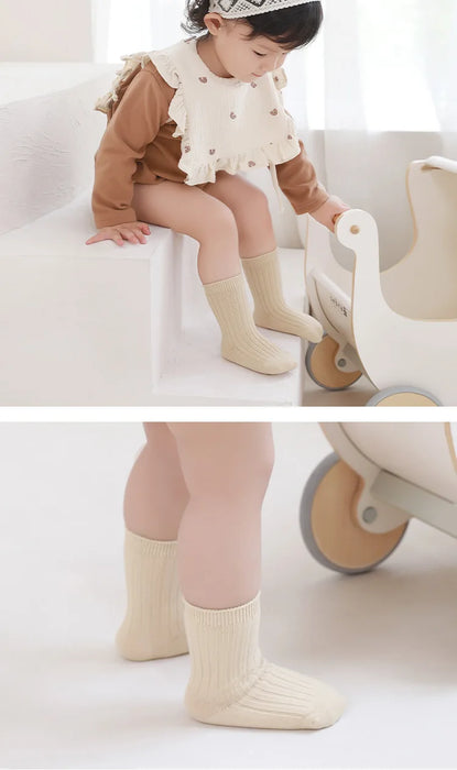 5-pairs-lot-baby-socks-breathable-loose-south-korea-style-solid-color-kids-socks-middle-tube-cotton-socks-set-for-children