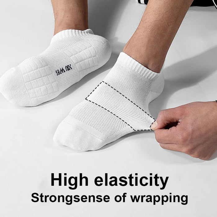 6 Pairs/Lot Men Running Socks Mesh Breathable Thin Sports Socks