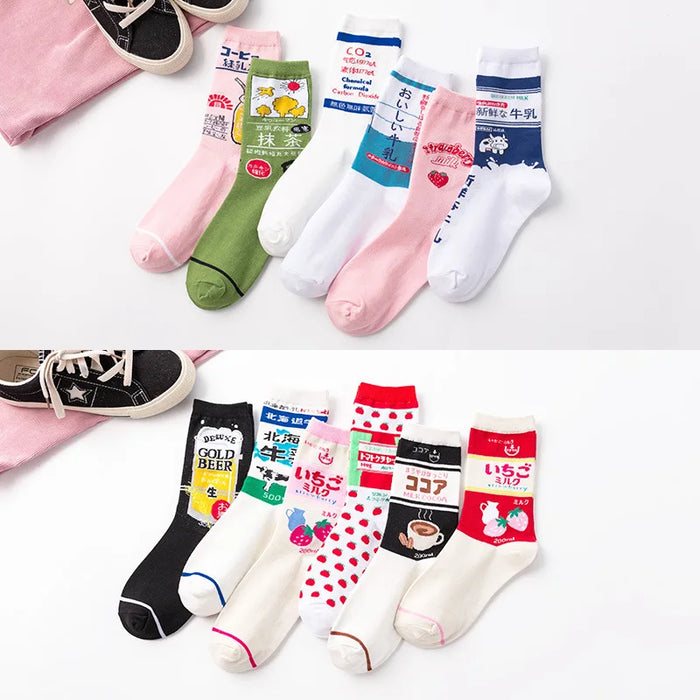 Fashion Streetwear Hip Hop Style Cartoon Socks