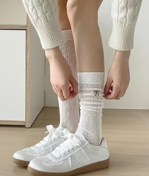 1/4pairs Women's Ballet  Bow Style Socks