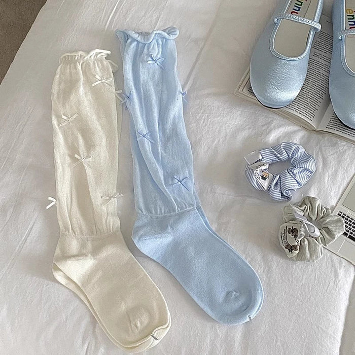 1/2 pairs  Japanese Style Bandage Bowknot Sock