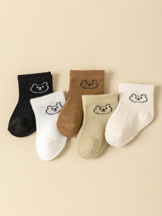 5Pairs Baby Socks Infant Cartoon  Socks For Daily