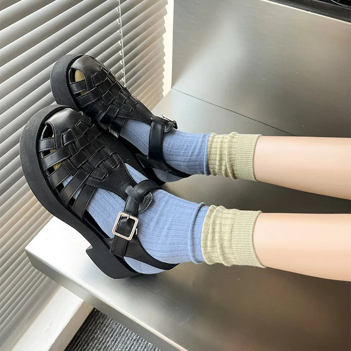 High Quality Cotton Knitting Women Socks Multicolor Striped