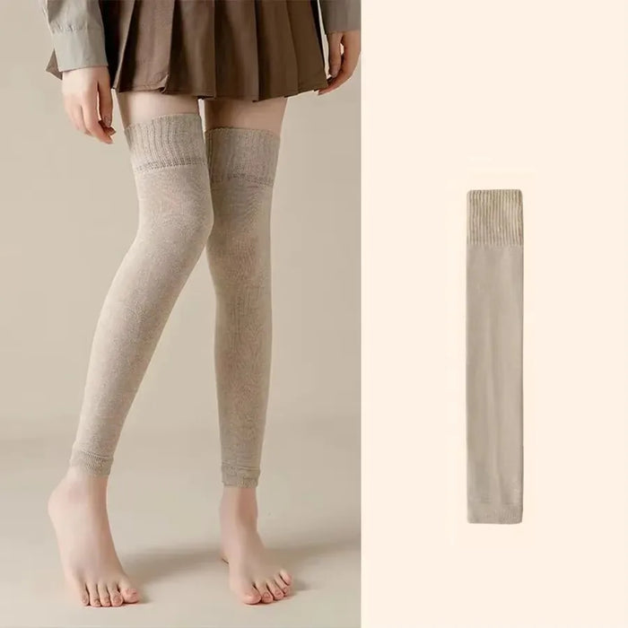 Winter Over Knee High Footless Socks