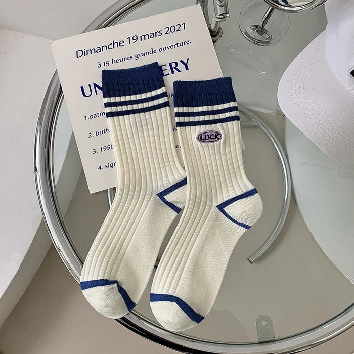 Various Stylish Cotton Medium Tube Design Socks
