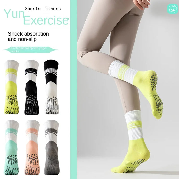 Yoga Socks for Women Nylon Pure Cotton Non slip