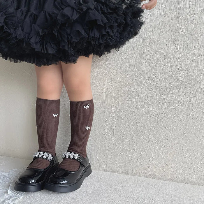 Bow Design Kids Simplicity Fashion  Socks