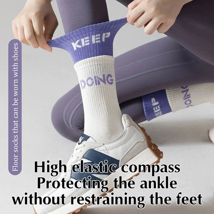 yoga-socks-womens-mid-calf-socks-fitness-sports-cotton-socks-long-tube-double-layer-socks-floor-non-slip-dance-socks