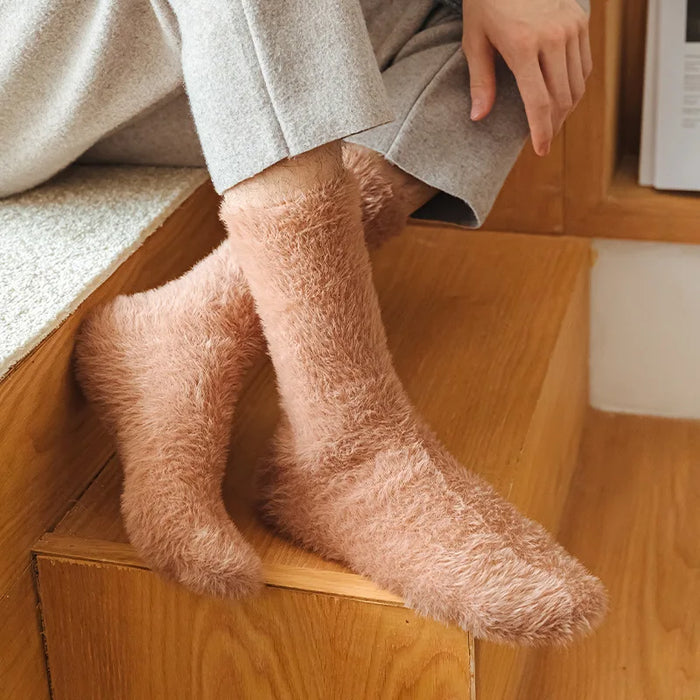 Mink Fleece Middle Tube Socks Men's Socks