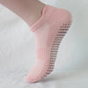 women-yoga-socks-sports-anti-slip-silicone-fitness-professional-training-running-pilates-protecting-heel-ear-short-socks-cotton