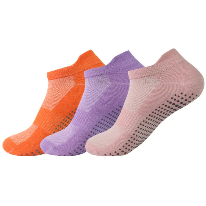 women-yoga-socks-sports-anti-slip-silicone-fitness-professional-training-running-pilates-protecting-heel-ear-short-socks-cotton