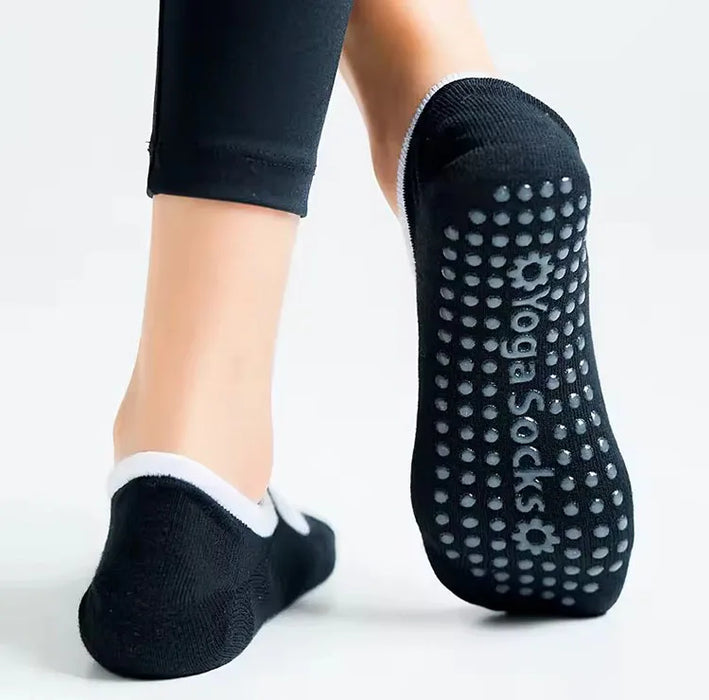 Multi Colored Plus Size Women's Yoga Socks