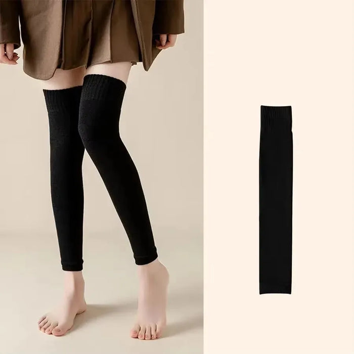 Winter Over Knee High Footless Socks