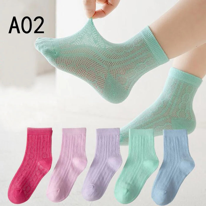 5Pair/lot New Summer Thin Children's Socks