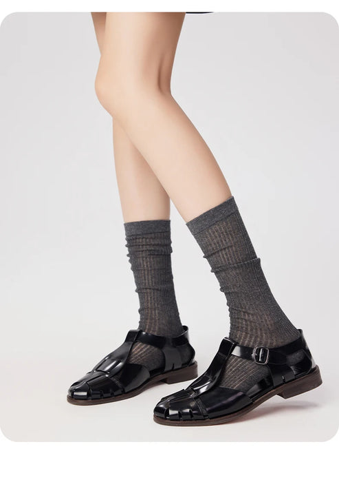 Hollow Mesh Breathable Ballet Style Socks
