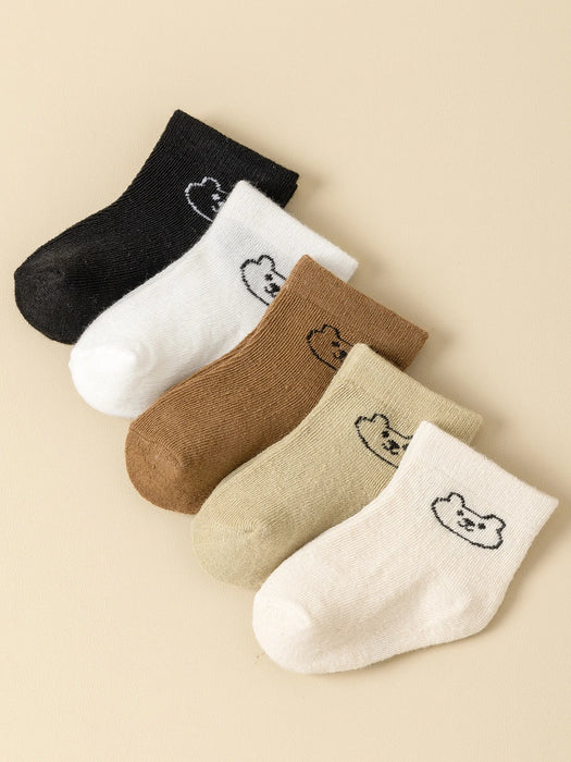 5Pairs Baby Socks Infant Cartoon  Socks For Daily