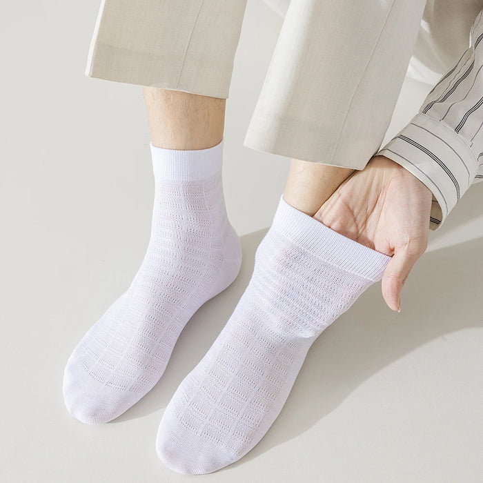 6 Pairs Men Summer Bamboo Fiber Socks
