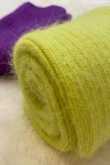 Thickened With Wool Warm Rabbit Hair Socks  Cashmere Stockings