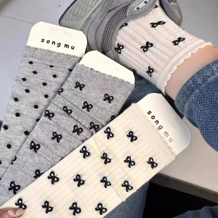 Bow Loose Long Socks