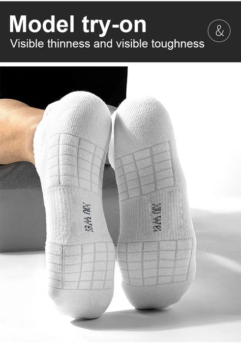 6 Pairs/Lot Men Running Socks Mesh Breathable Thin Sports Socks