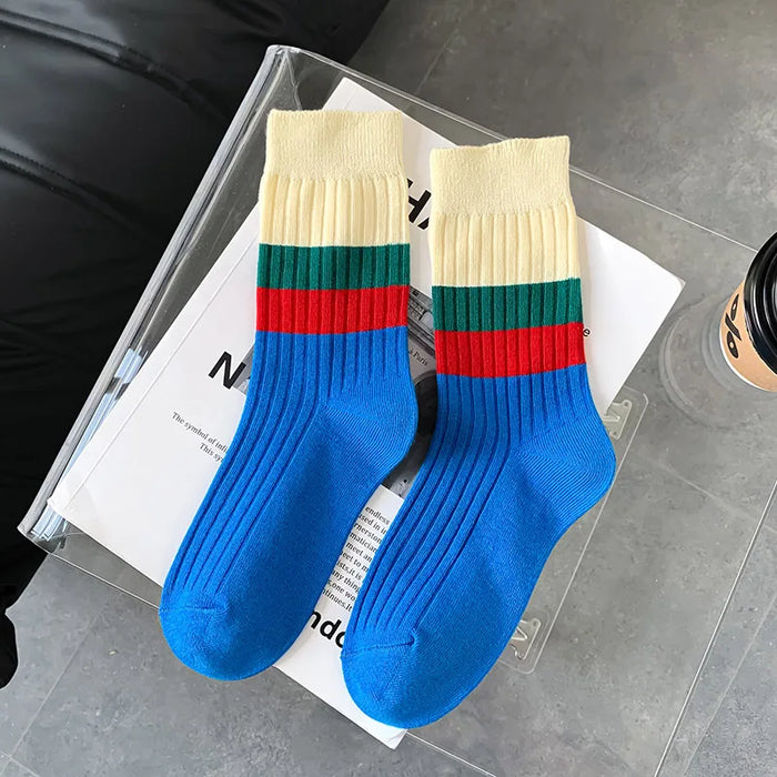 Various Stylish Cotton Medium Tube Design Socks