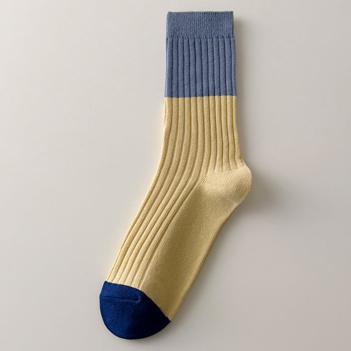 High Quality Cotton Knitting Women Socks Multicolor Striped