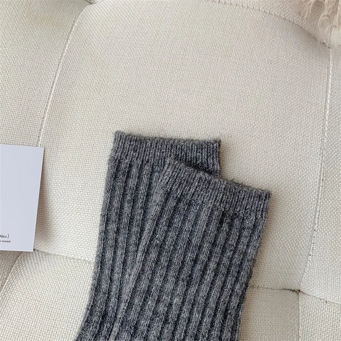 New Winter Fashion Solid Colour Socks